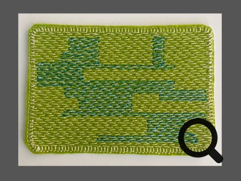 Stickmotiv zum Aufbügeln