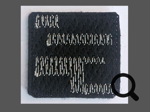 Stickmotiv zum Aufbügeln