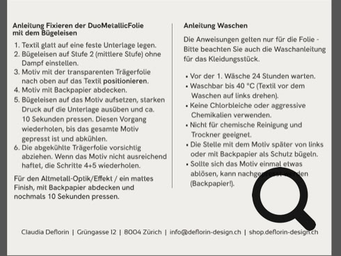 Motiv zum Aufbügeln