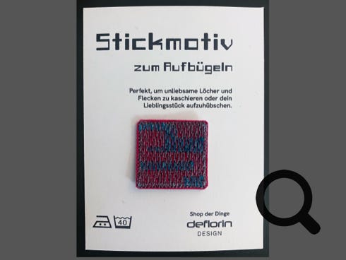 Stickmotiv zum Aufbügeln