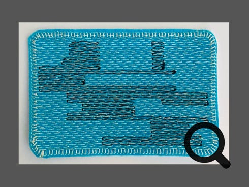 Stickmotiv zum Aufbügeln