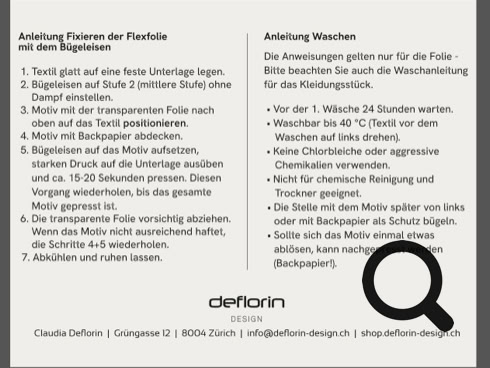 Motiv zum Aufbügeln