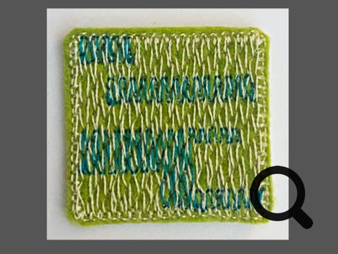 Stickmotiv zum Aufbügeln