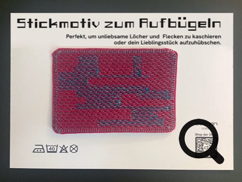 Stickmotiv zum Aufbügeln