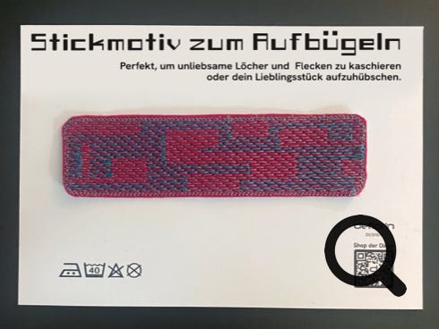 Stickmotiv zum Aufbügeln