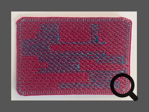 Stickmotiv zum Aufbügeln