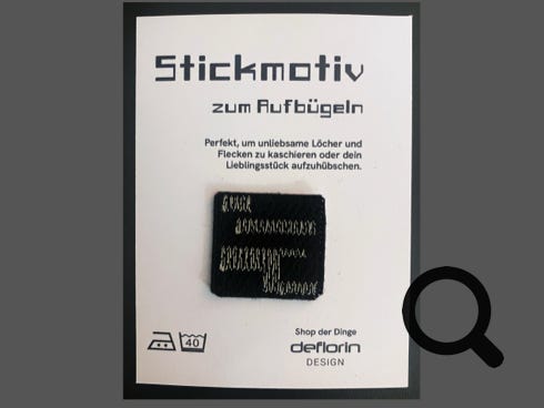 Stickmotiv zum Aufbügeln