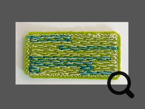 Stickmotiv zum Aufbügeln